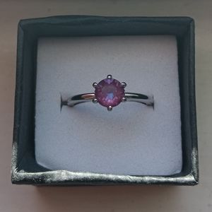 Beautiful Purple Amethyst Ring (Size 7)